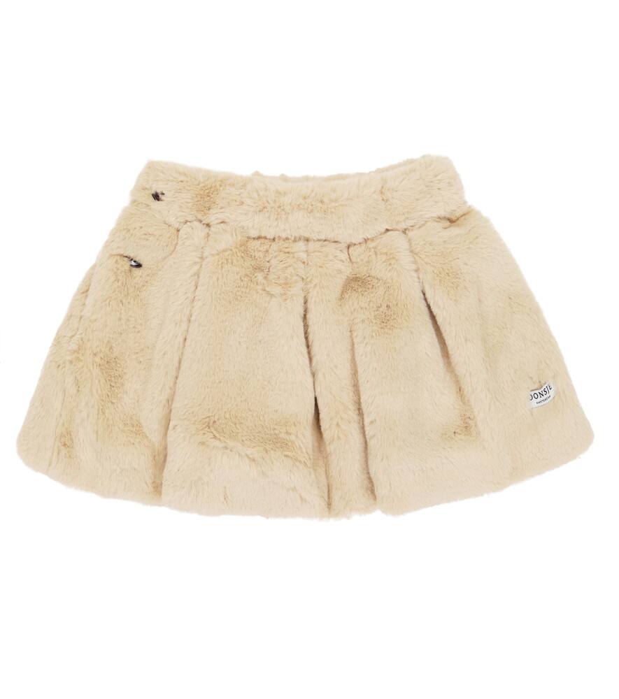 Donsje Isabelle faux fur skirt
