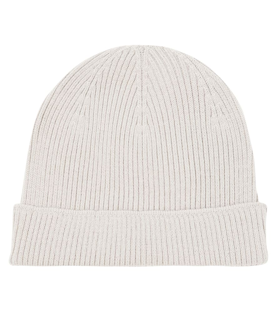 Rick Owens Ribbed-knit Wool Beanie In Pearl