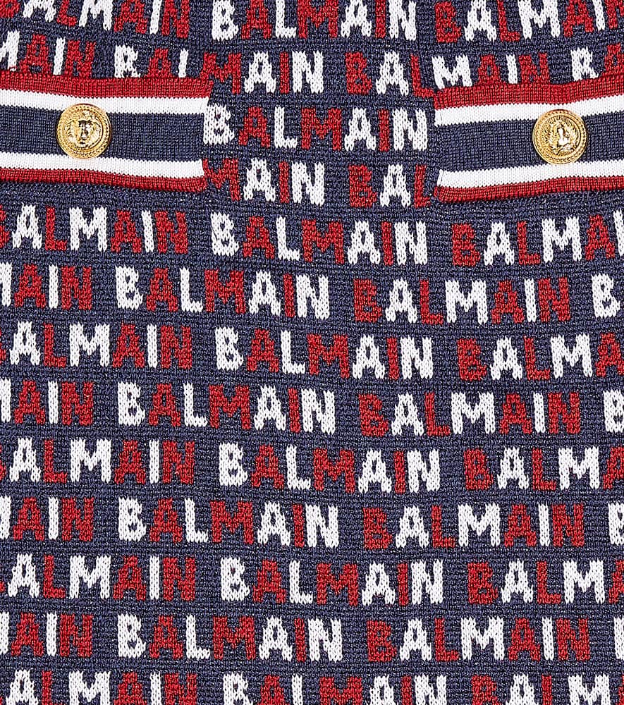 Balmain Kids Knit Skirt In Multicoloured