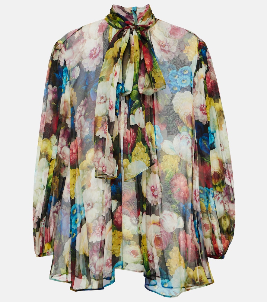 DolceGabbana Blouse en soie motif floral 1155 €