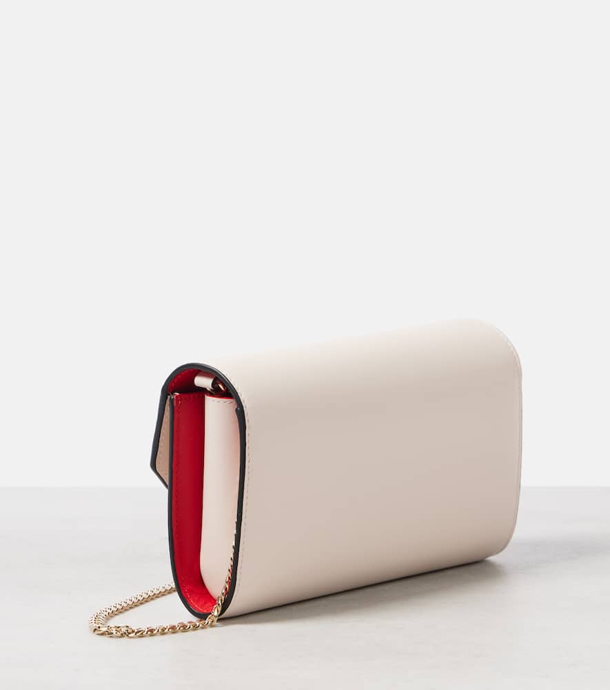 Christian Louboutin Loubi54 Logo-embellished Leather Clutch Bag In Multicoloured