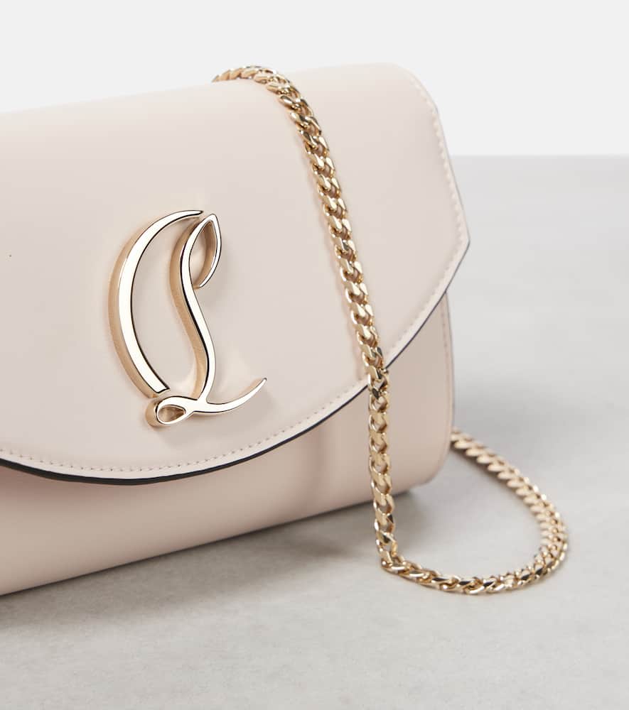 Christian Louboutin Loubi54 Logo-embellished Leather Clutch Bag In Multicoloured