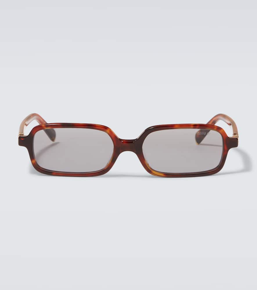 Logo rectangular sunglasses
