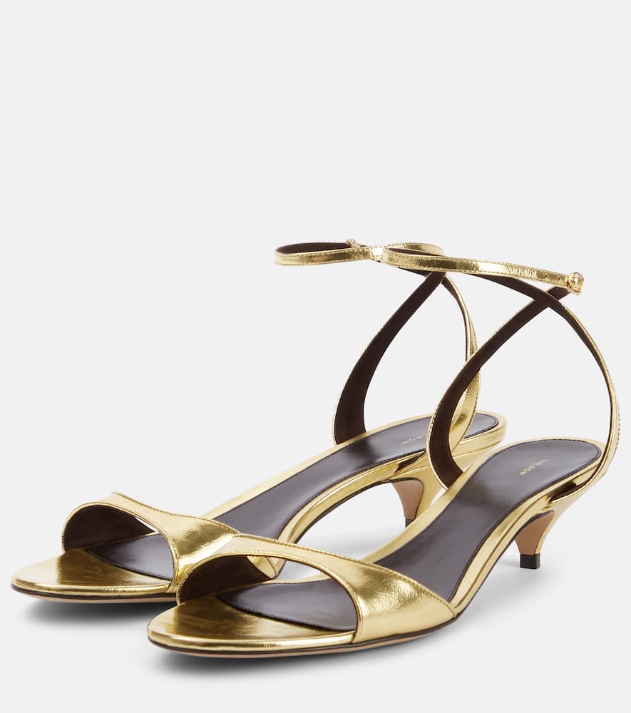 The Row 35mm Vika Sandals - Women's - Calf Leather In Gold