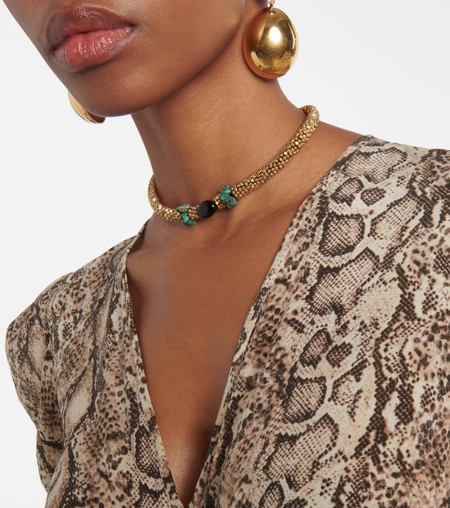 Isabel Marant Embellished Choker In Gold