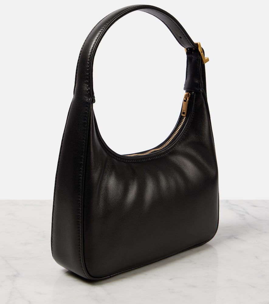 Saint Laurent Calypso Mini Leather Shoulder Bag In Black