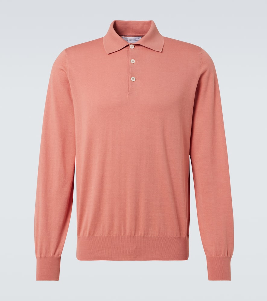 Cotton polo sweater
