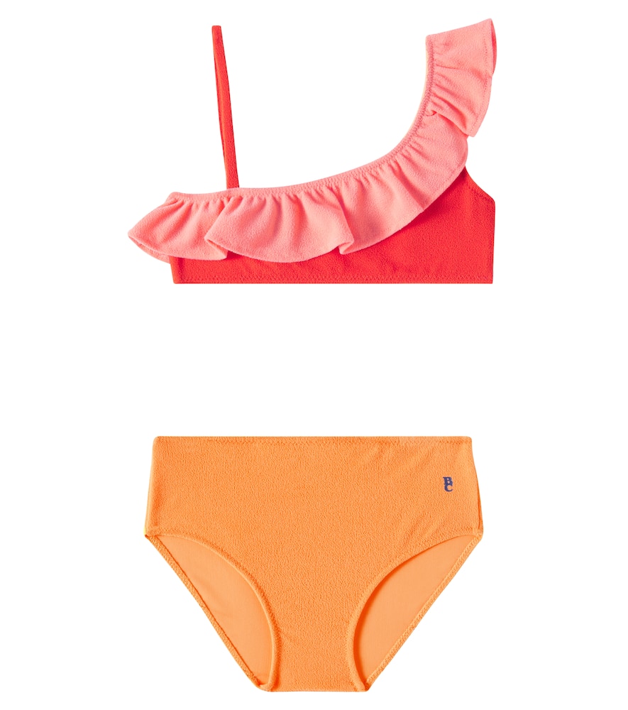 Bobo Choses Ruffled Asymmetrical Bikini In Multicoloured