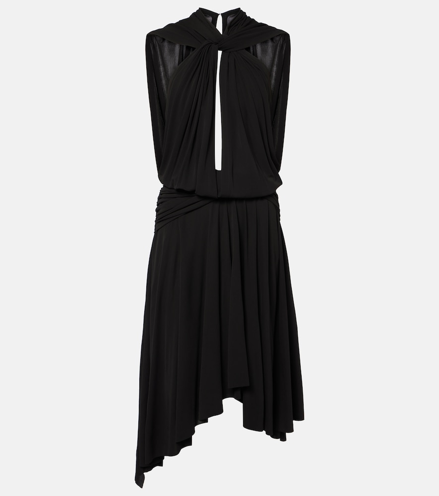 hallie ruched midi dress Proenza Schouler Hallie Draped Ruched Twill Midi Dress - Yellow - 70% Off