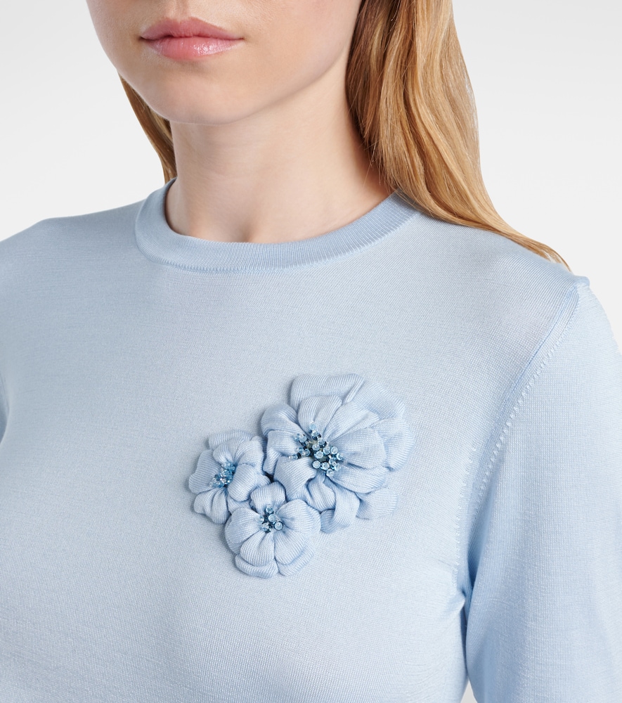 Dolce&Gabbana Floral-Appliqué Sweater