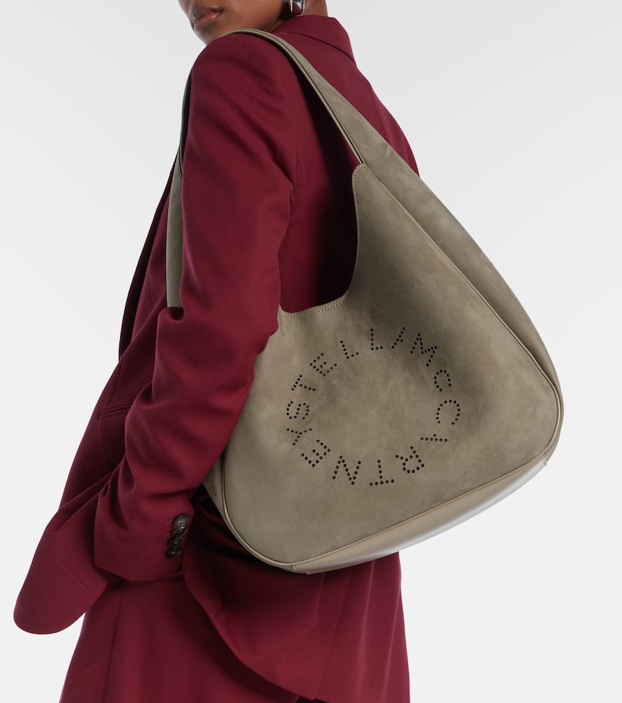 Stella Mccartney Schultertasche Aus Velourslederimitat