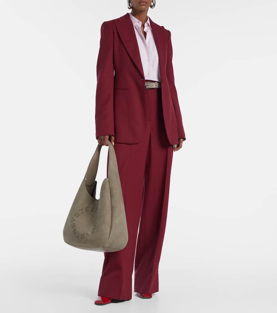 Stella Mccartney Schultertasche Aus Velourslederimitat