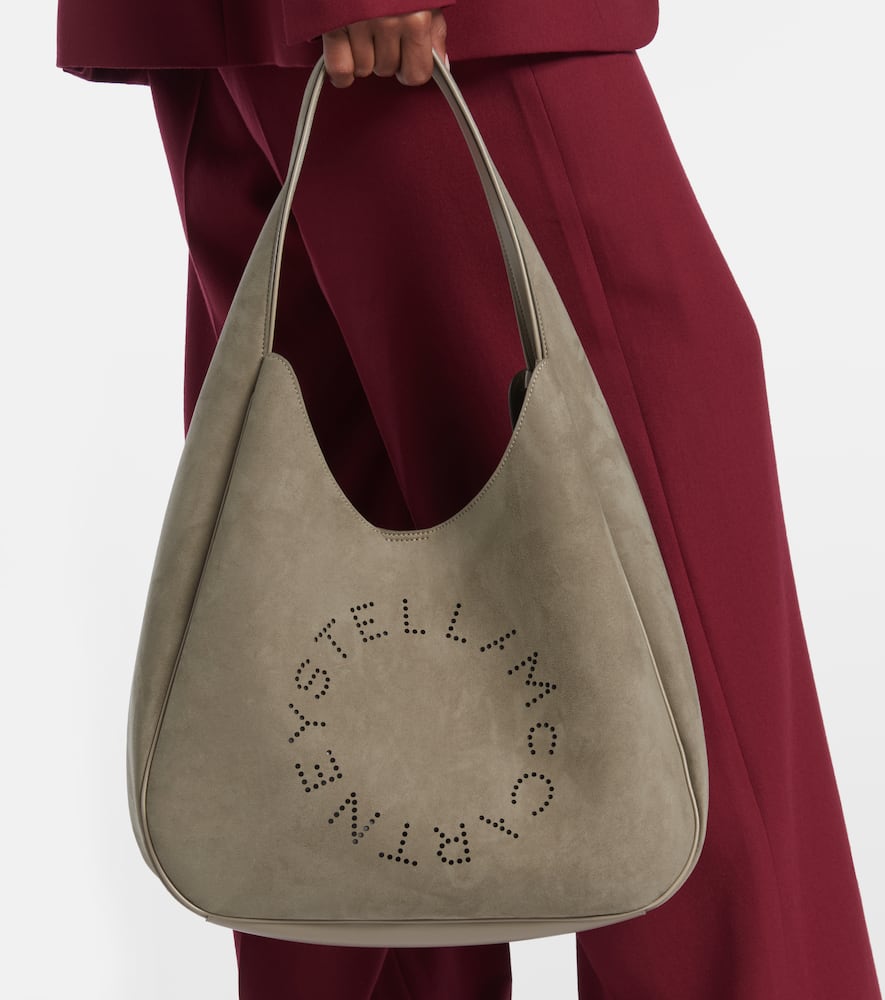 Stella Mccartney Schultertasche Aus Velourslederimitat