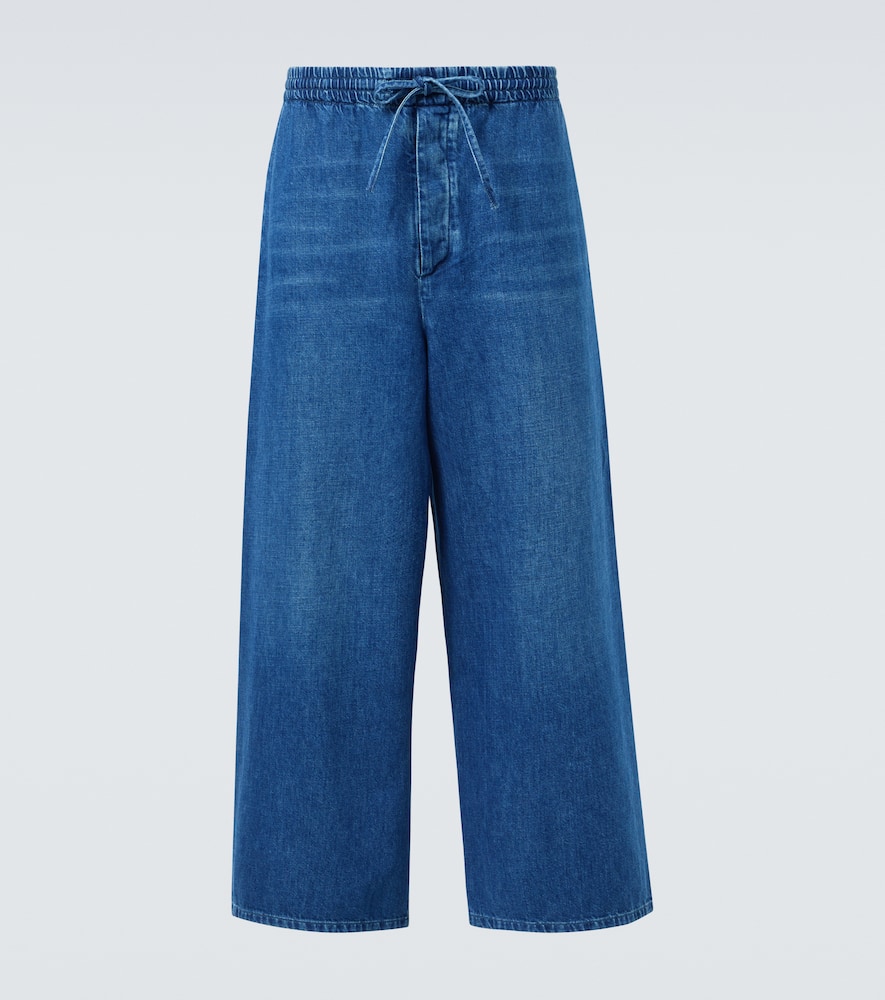 Paula's Ibiza cropped wide-leg jeans