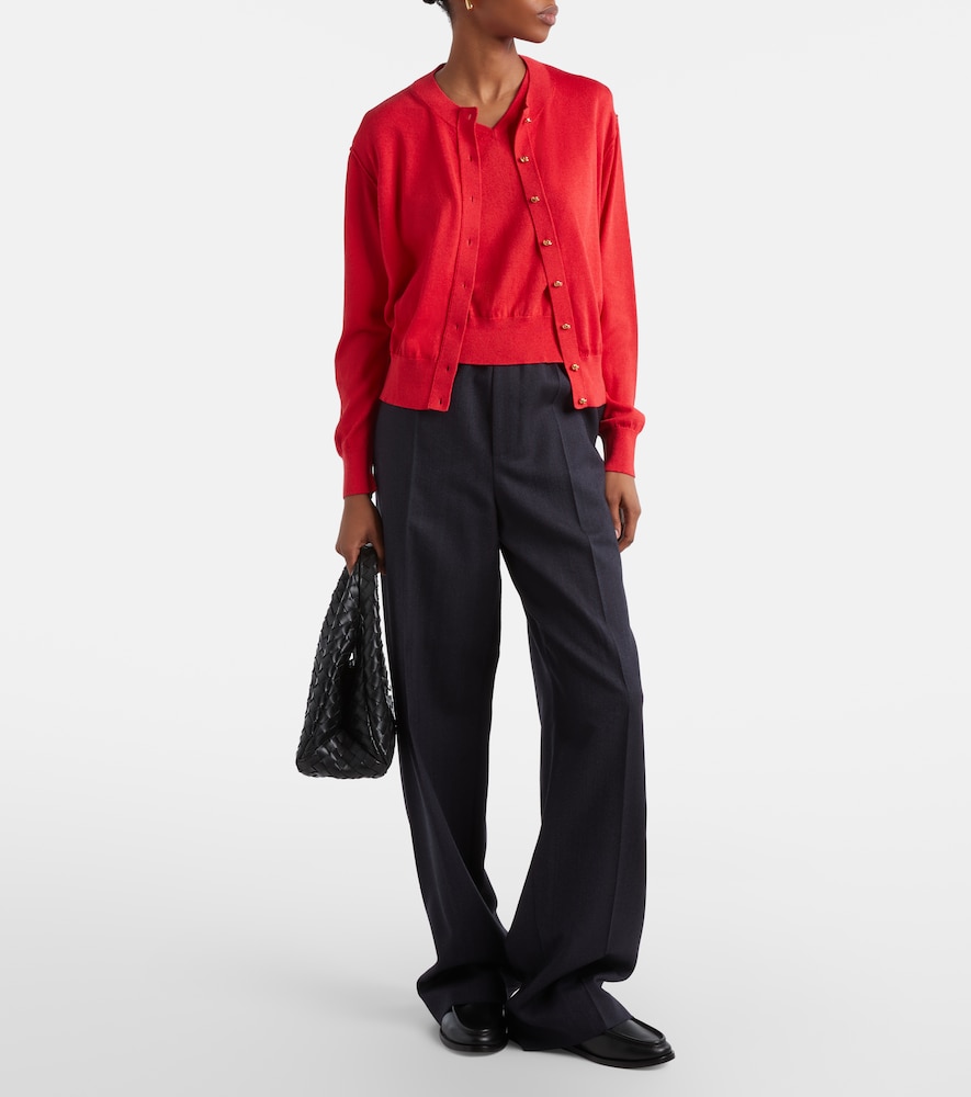  Bottega Veneta Bottega Veneta Set Knot Aus Pullunder Und Cardigan 