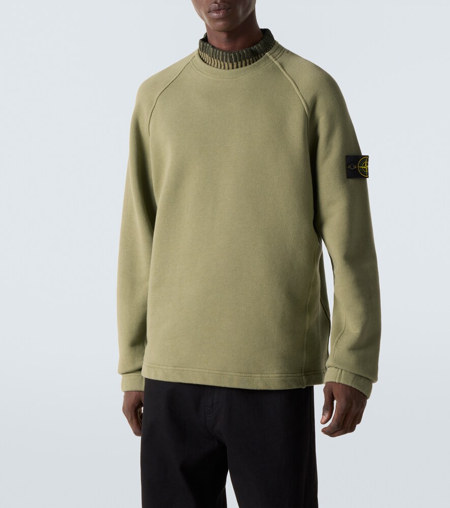  Stone Island Stone Island Compass Cotton Fleece Sweatshirt 