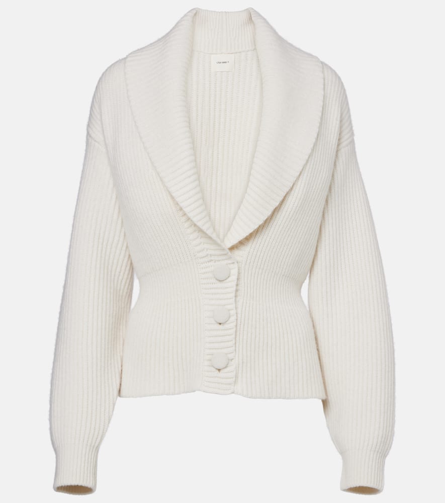 Lisa Yang Alessandra Cashmere Cardigan In White