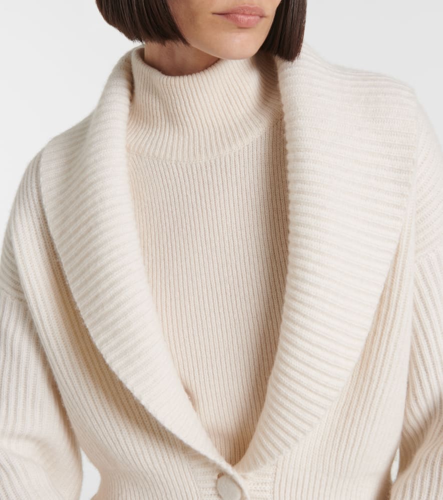 Lisa Yang Alessandra Cashmere Cardigan In White