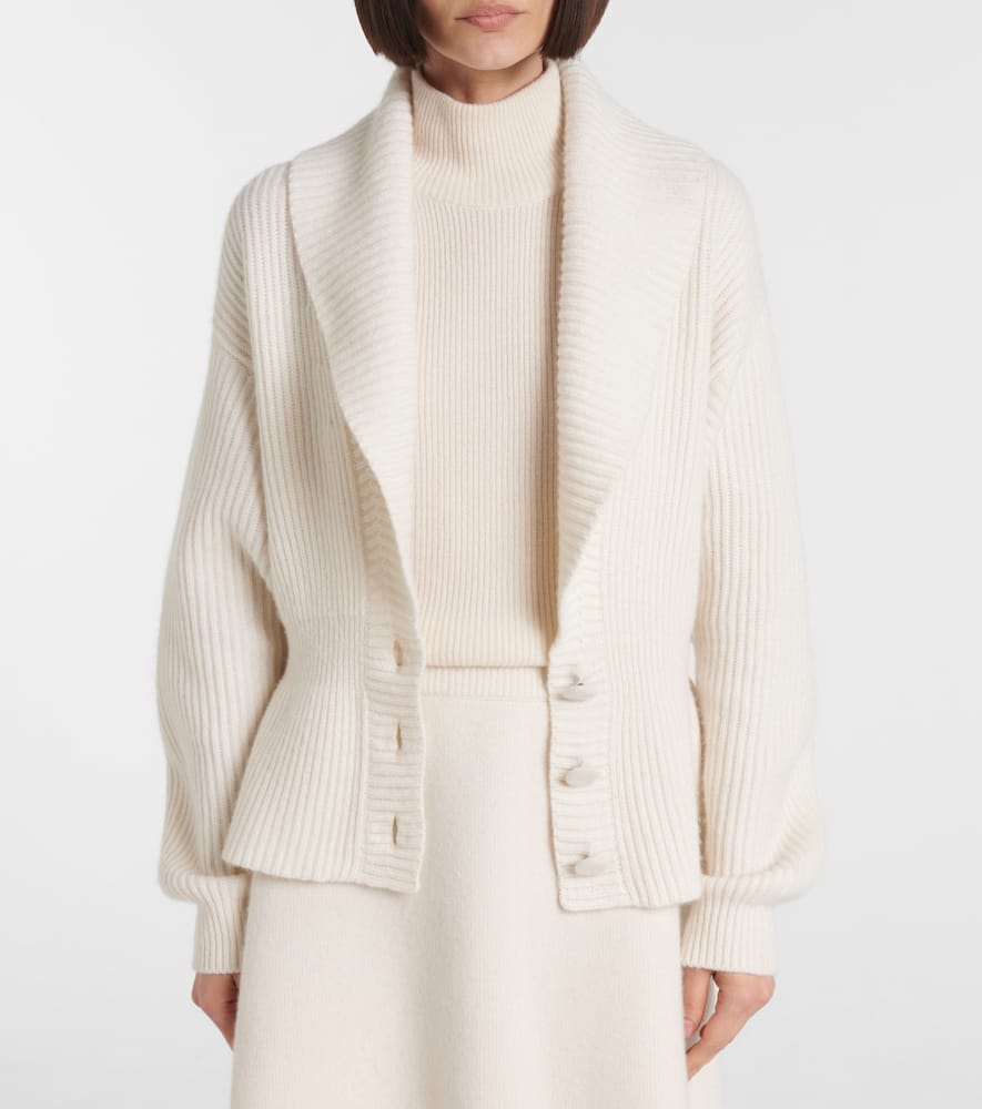 Lisa Yang Alessandra Cashmere Cardigan In White