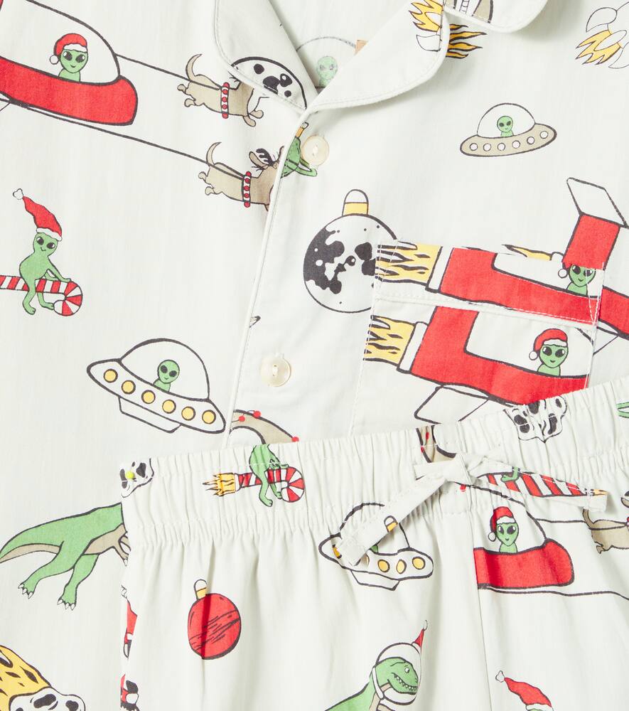 Molo Lex Printed Cotton Pajamas In Multi