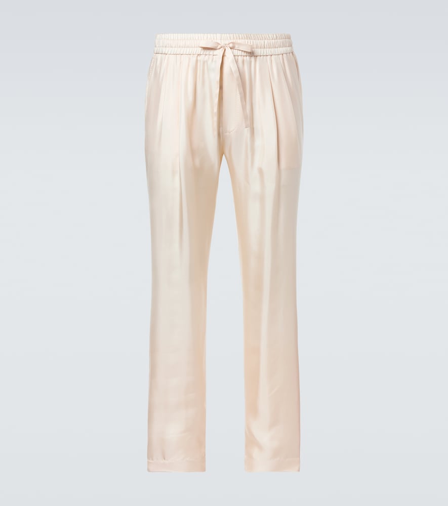 Dolce & Gabbana Silk tapered pants
