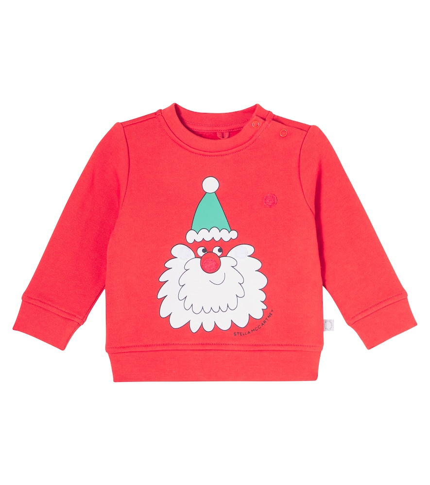 Stella Mccartney Baby Printed Cotton Sweatshirt In Red