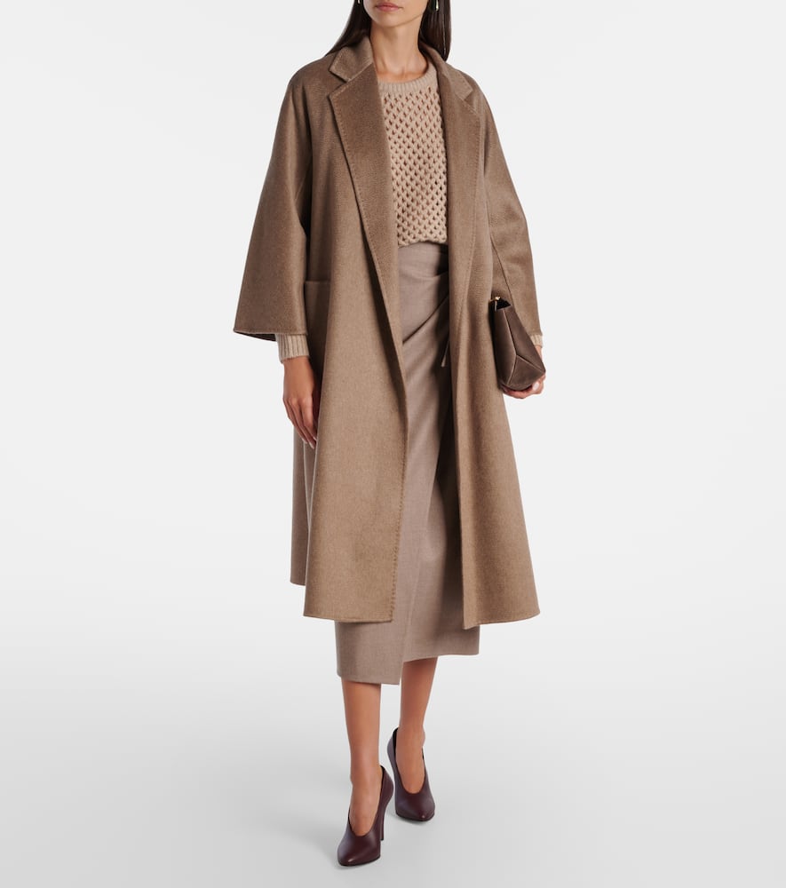 Max Mara Ludmilla Cashmere Coat In Brown