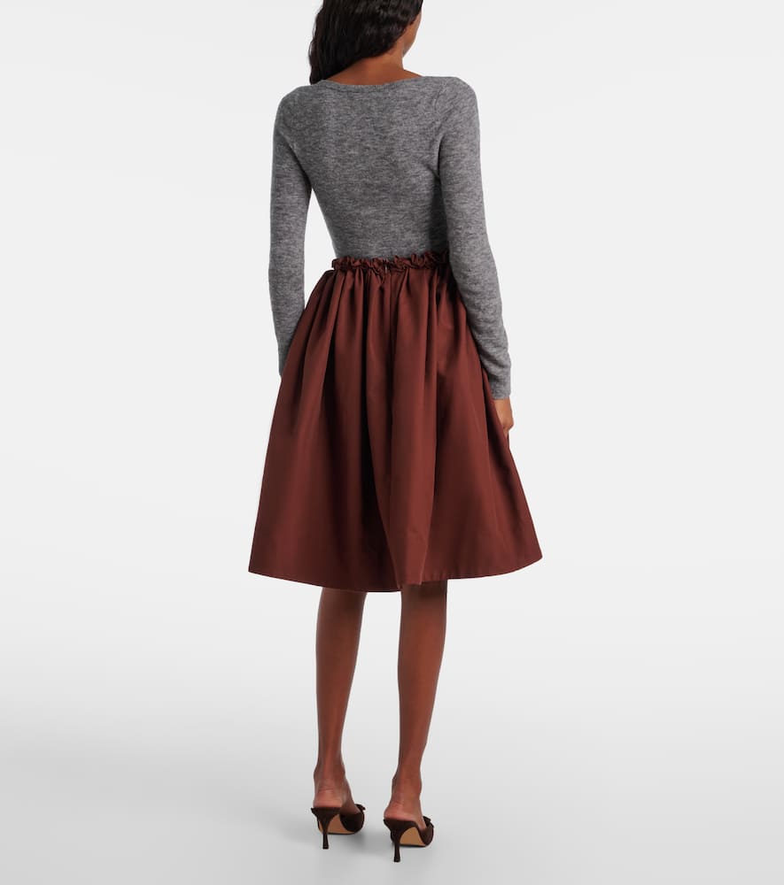Shushu-tong Logo Wool-blend Bodysuit In Gray