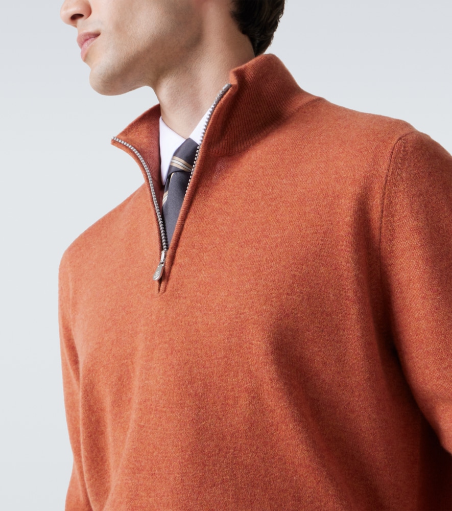  Brunello Cucinelli Brunello Cucinelli Cashmere Half-zip Sweater 