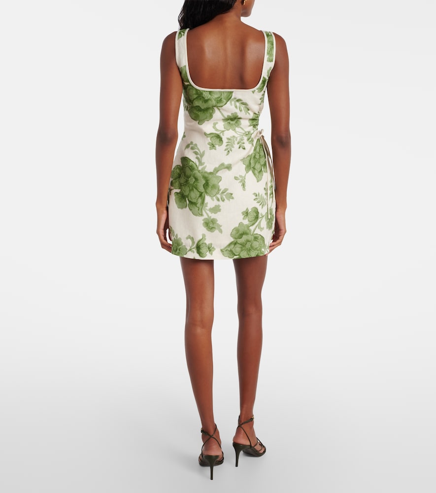  Sir Sir Gardella Cutout Floral Linen Minidress 