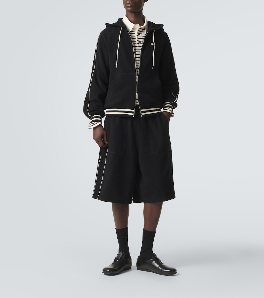  Wales Bonner Wales Bonner Kapuzenjacke Prince Aus Frottee 