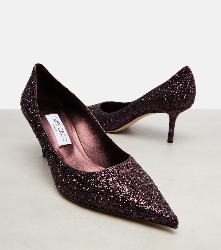 Jimmy Choo Love 65 Glitter Pumps In Multi