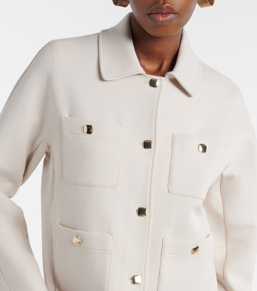  's Max Mara 's Max Mara Armonioso Cotton-blend Jersey Jacket 