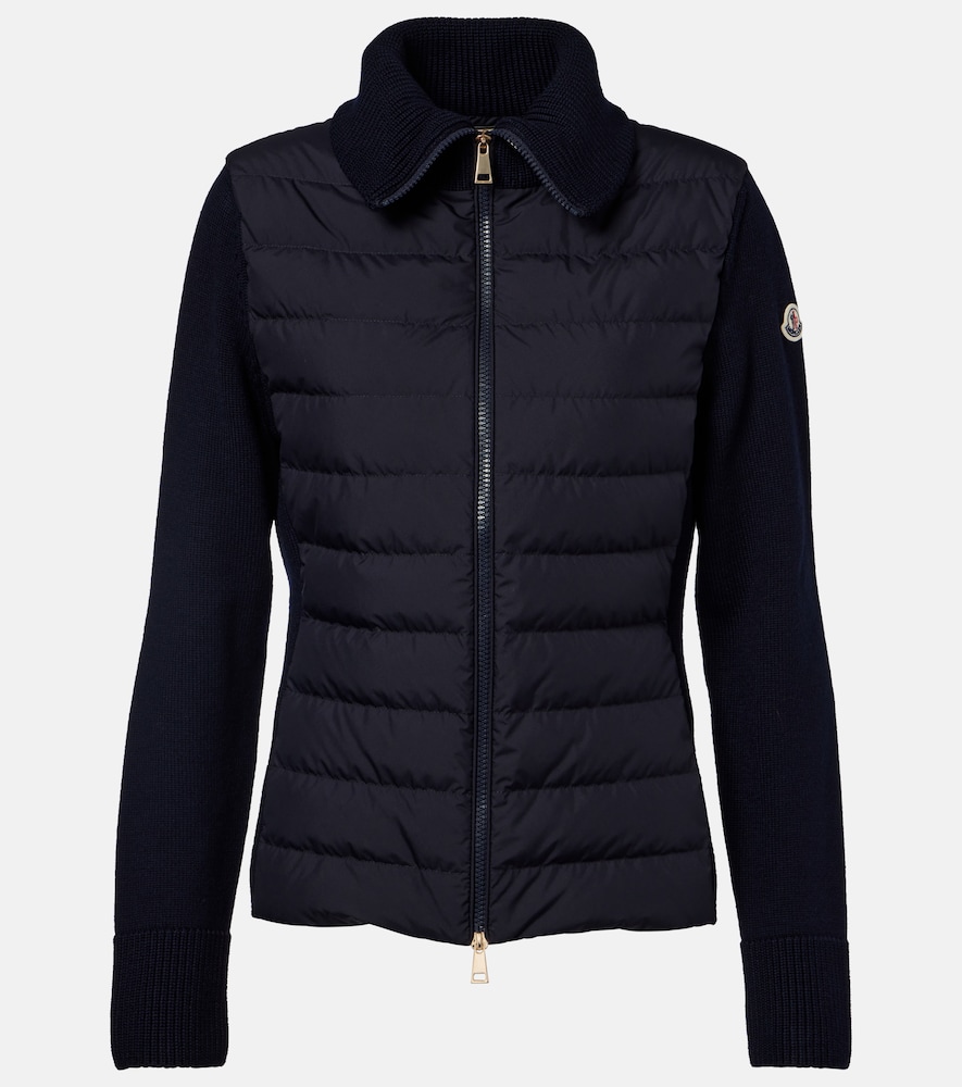 Moncler Paneled quilted down jacket