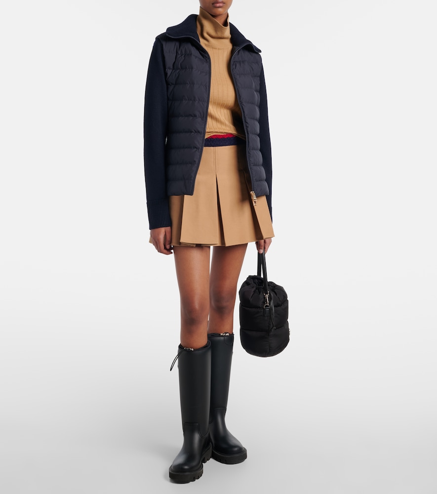  Moncler Moncler Paneled Quilted Down Jacket 