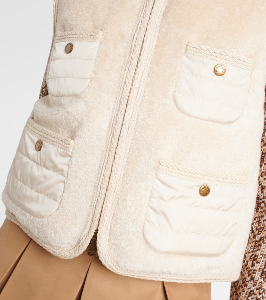 Moncler Mimosas Down Vest In Neutral