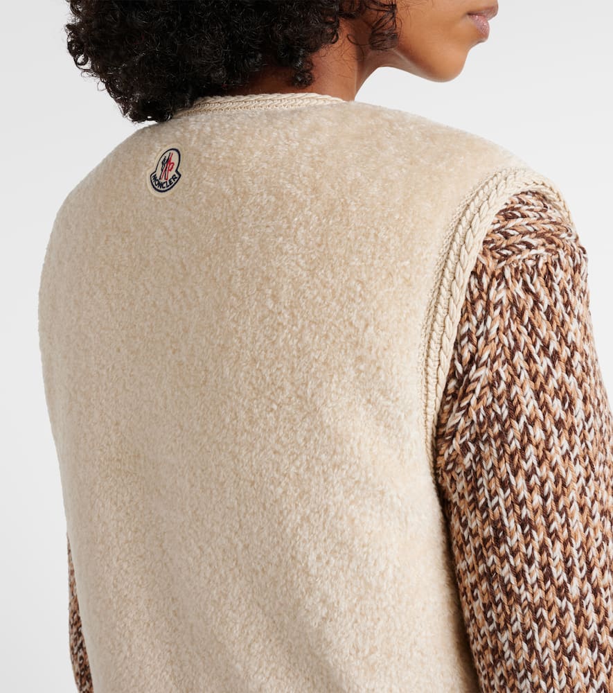 Moncler Mimosas Down Vest In Neutral