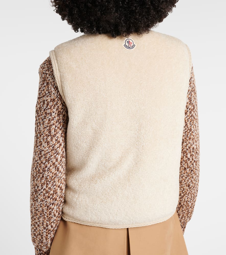 Moncler Mimosas Down Vest In Neutral