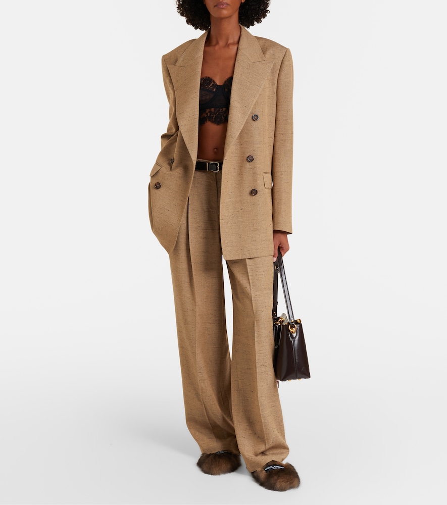  Dolce&gabbana Dolce&gabbana Pleated Belted Wide-leg Pants 