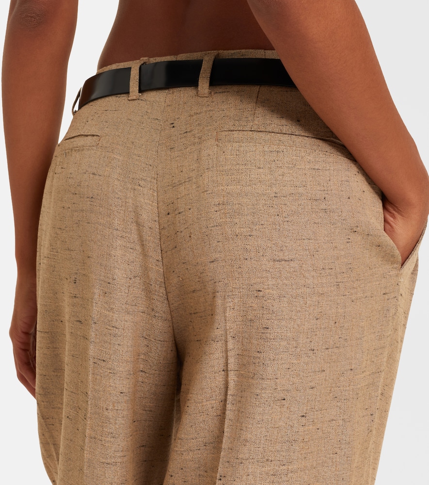  Dolce&gabbana Dolce&gabbana Pleated Belted Wide-leg Pants 