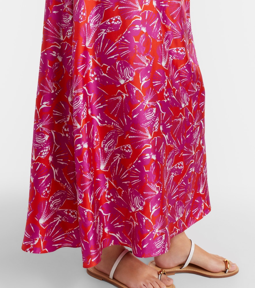  Max Mara Max Mara Maxikleid Cartone Aus Seide 