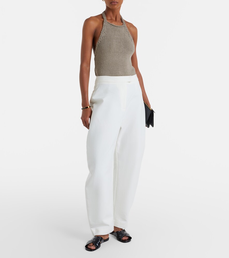  Rohe Rã³he Knitted Halterneck Cotton Top 