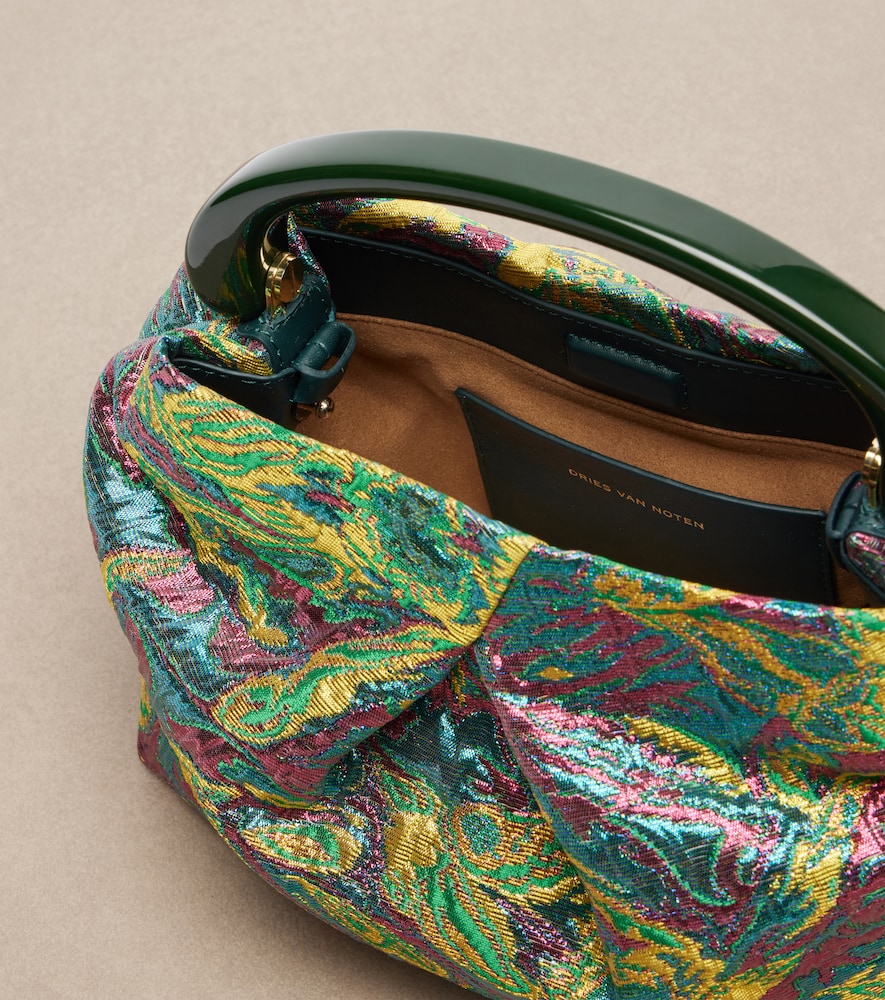  Dries Van Noten Dries Van Noten Crisp Small Jacquard Top-handle Bag 