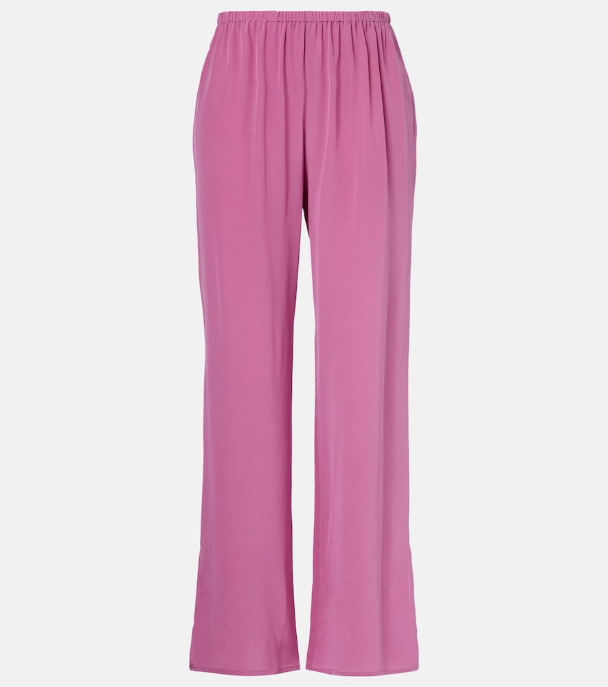 Asceno Loreto silk crêpe wide-leg pants