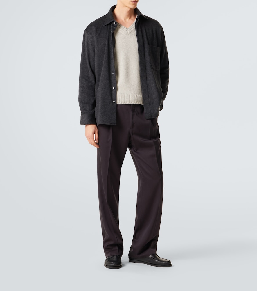  Saman Amel Saman Amel Amo Silk Wide-leg Pants 