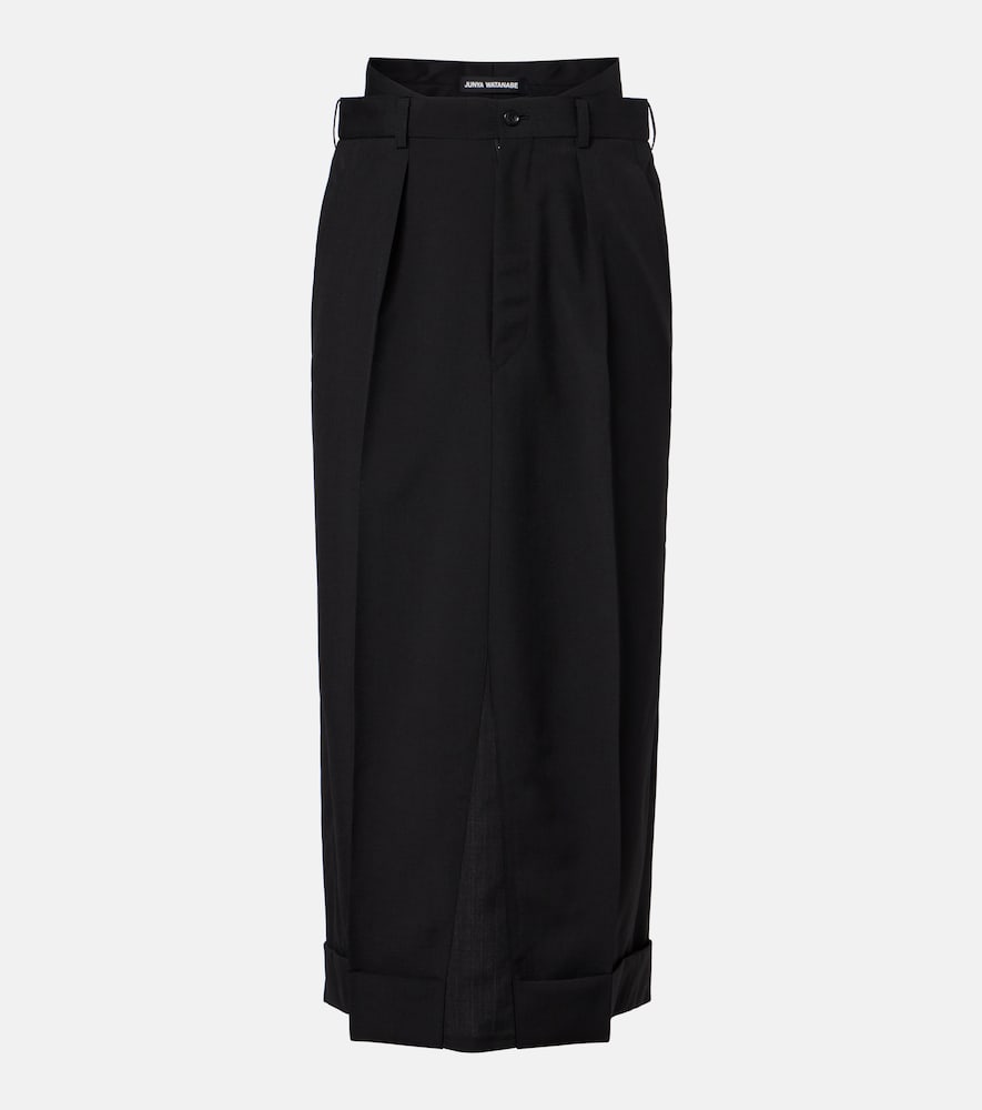 Junya Watanabe Pleated midi skirt
