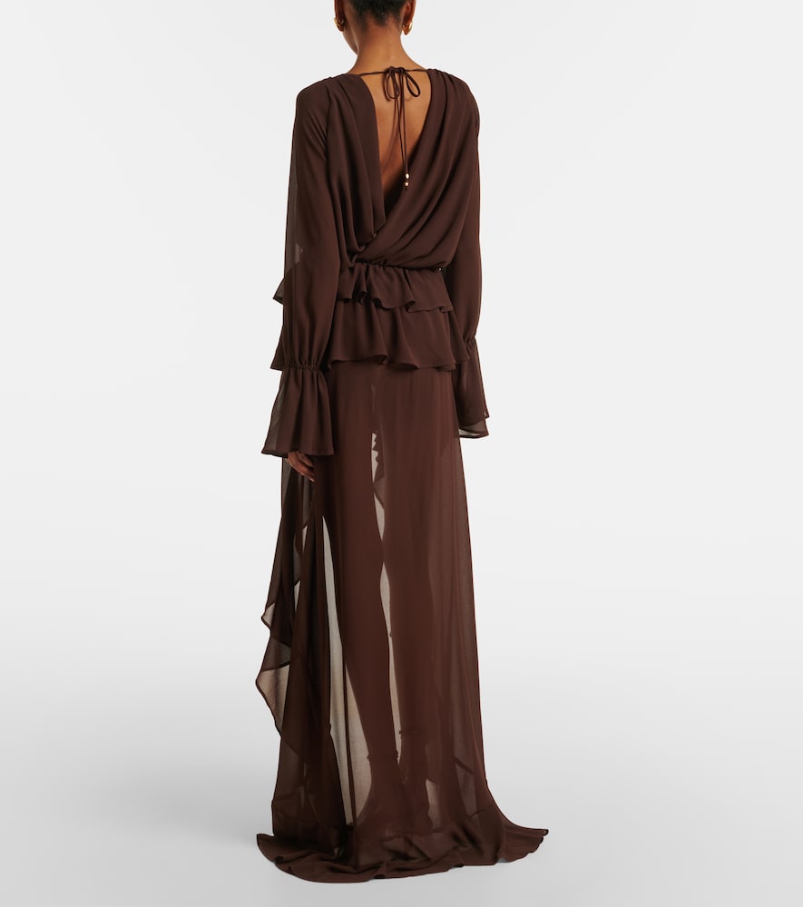  Bananhot Bananhot Giselle Asymmetric Tiered Maxi Dress 