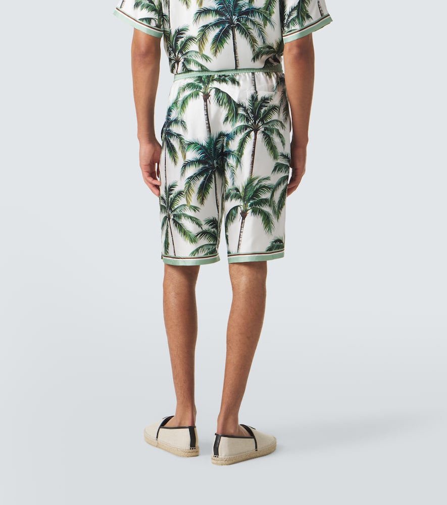  Dolce&gabbana Dolce&gabbana Bedruckte Shorts Aus Seiden-twill 
