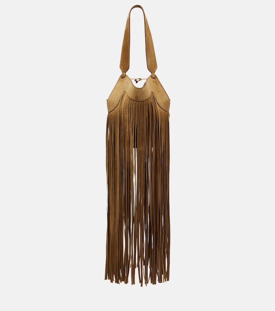 Tote Bag Lotus Nano aus Veloursleder