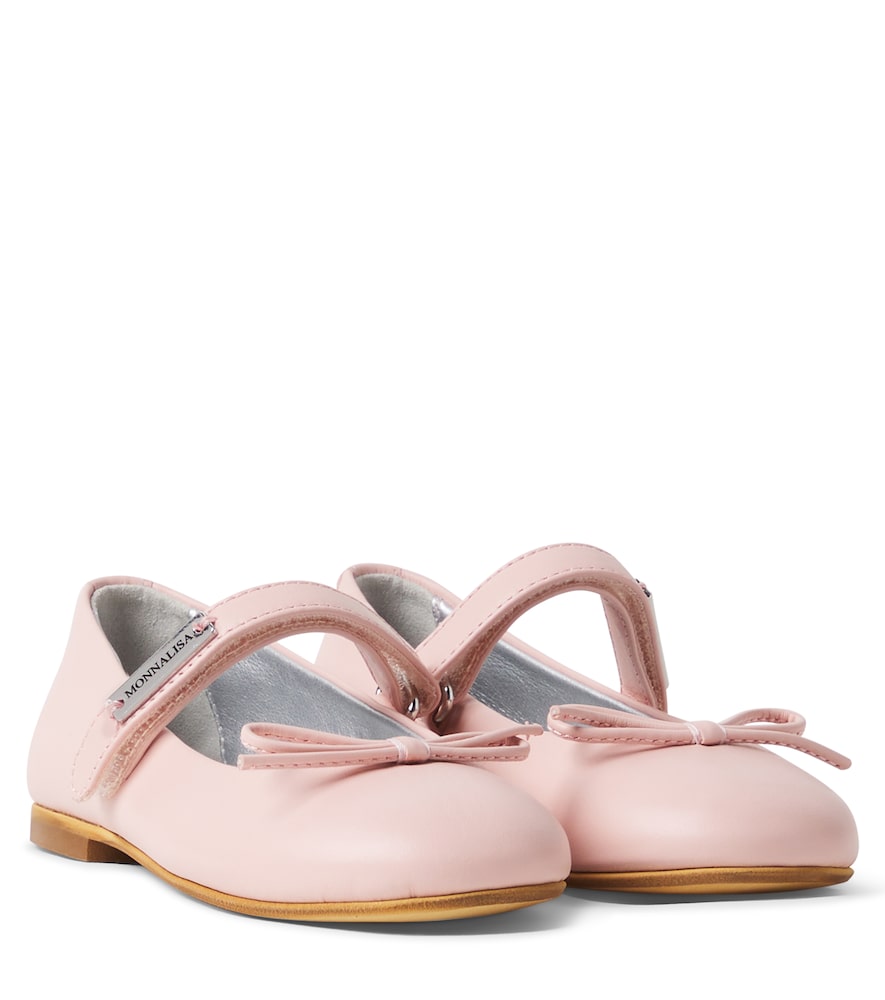 Ballerine Mary Jane in pelle con fiocco